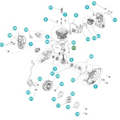 Mäntäsarja Husqvarna 129R, 129C, 129LK, 325R Mäntäsarja Husqvarna 129R, 129C, 129LK, 325R