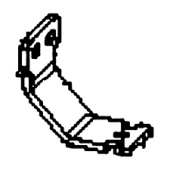 Kannattimen kisko-opas musta sinkki Kannattimen kisko-opas musta sinkki