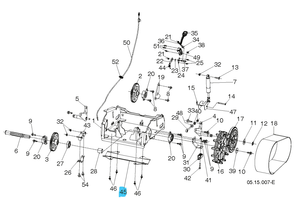 Peitekiskon hammaspyörä Ms428 musta