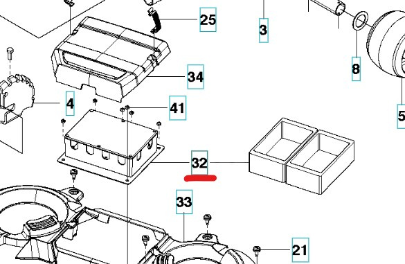Moottorin ohjausyksikkö, leikkuulaite