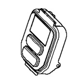 Ohjauspaneelin keskikokoinen 2 painiketta Ohjauspaneelin keskikokoinen 2 painiketta