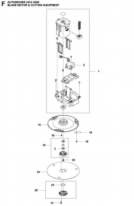 MOTOR FOR CUTTINGSYSTEM 435x, 405x, 415x