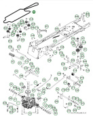 Vetohihna Husqvarna TC138, TC138L, TC238, LT2317CMA Vetohihna Husqvarna TC138, TC138L, TC238, LT2317CMA
