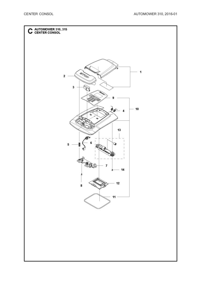 Display PCBA Automower 310