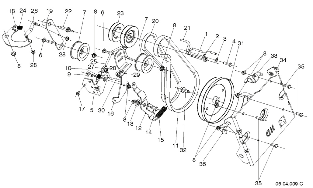 Ohjain tyhjäkäyntivarsi musta sinkki 5929178-02