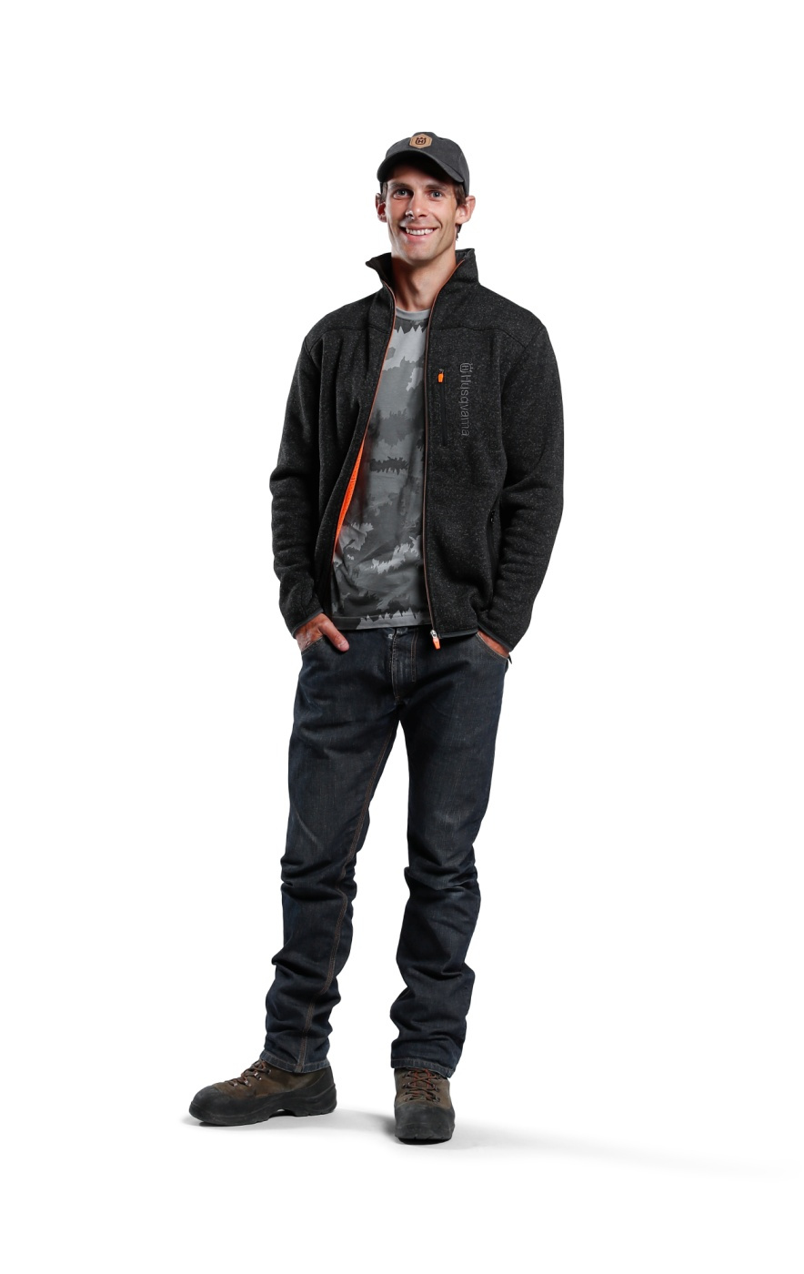 Husqvarna Xplorer-fleece-takki M, graniitinharmaa