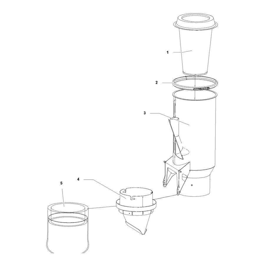 Karkea kartiomainen ptfe-suodatin, HT
