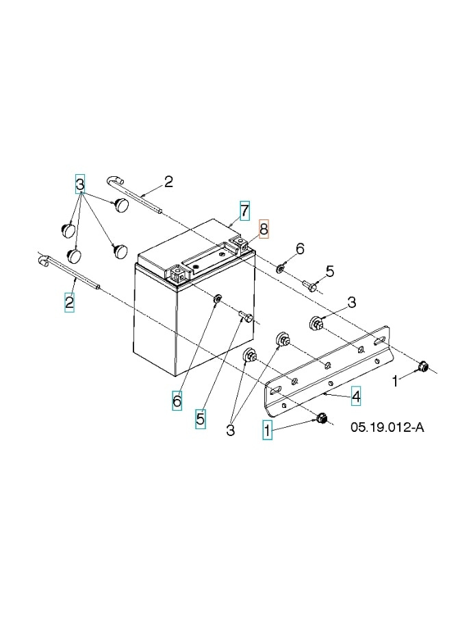 Neliömäinen mutteri M6 11X8.5 Zpb