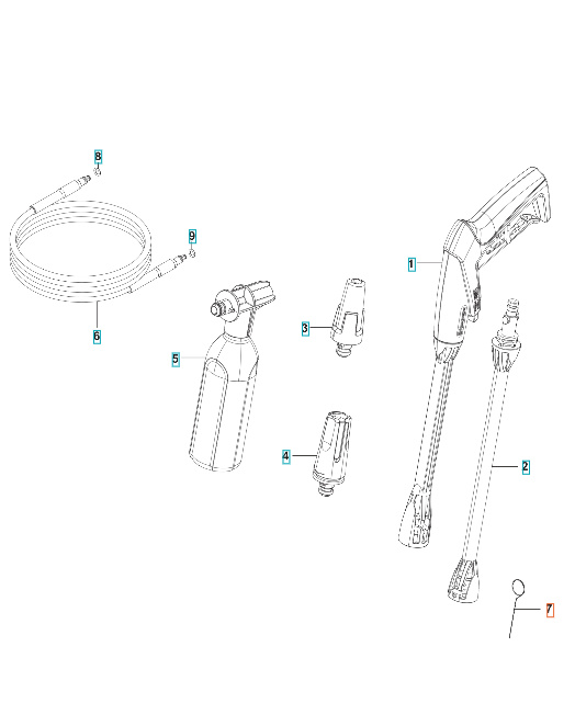 Puhdistustyökalu Musta 5960249-01