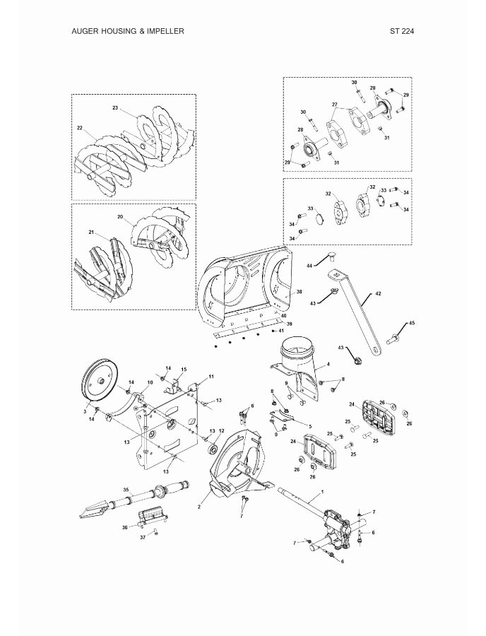 Pultti Kuusikulmainen pultti 1/4-20 X 1-5