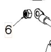 Mutterin lukkomutteri M6 Nyloc-insertti H Mutterin lukkomutteri M6 Nyloc-insertti H