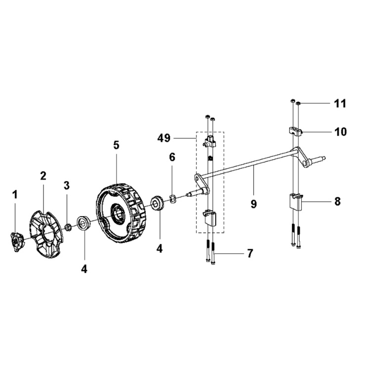Tukisarja Etukakseli #210020 5976810-01