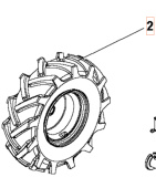 Vasen Pyörä 3.50X6 5986783-01 Vasen Pyörä 3.50X6 5986783-01
