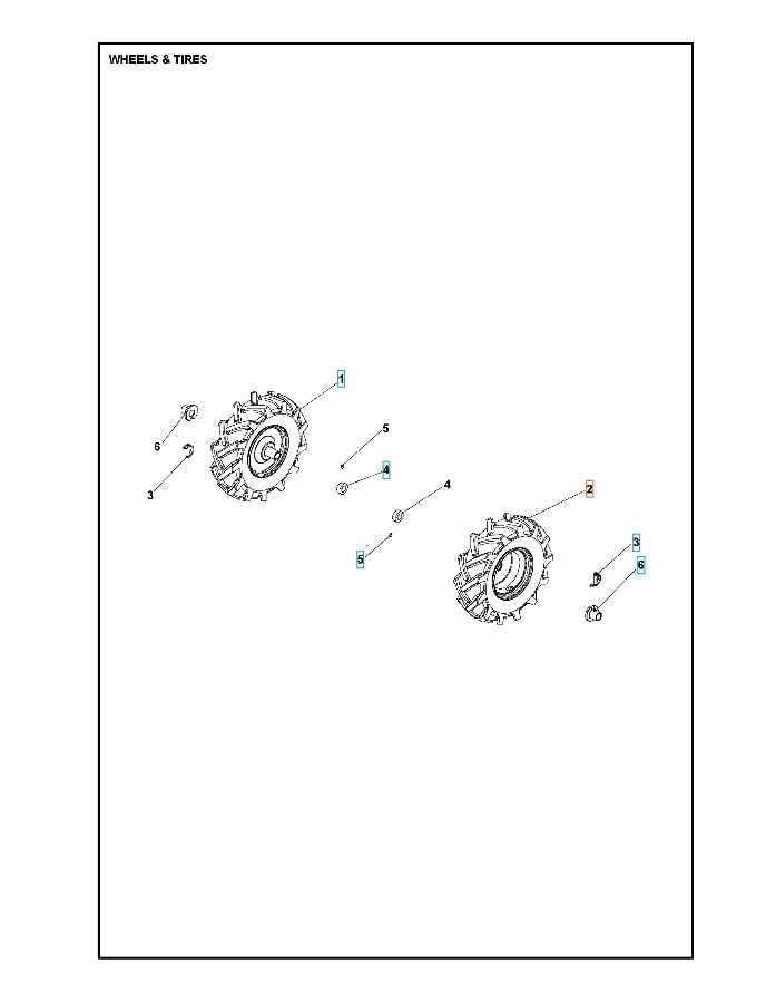 Vasen Pyörä 3.50X6 5986783-01