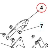 Oikea Terä Roto400 5986784-01 Oikea Terä Roto400 5986784-01