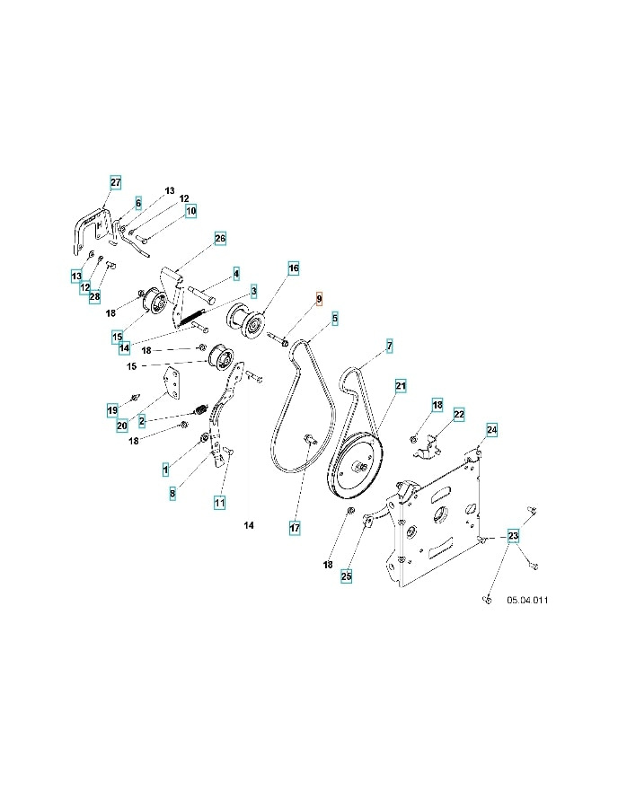 Pultti Kuusiokoloruuvi 5/16-24 x 2