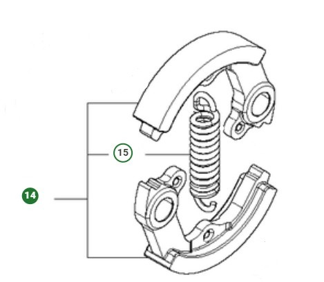 Kytkin Husqvarna 143R II, 541RS, 541RST