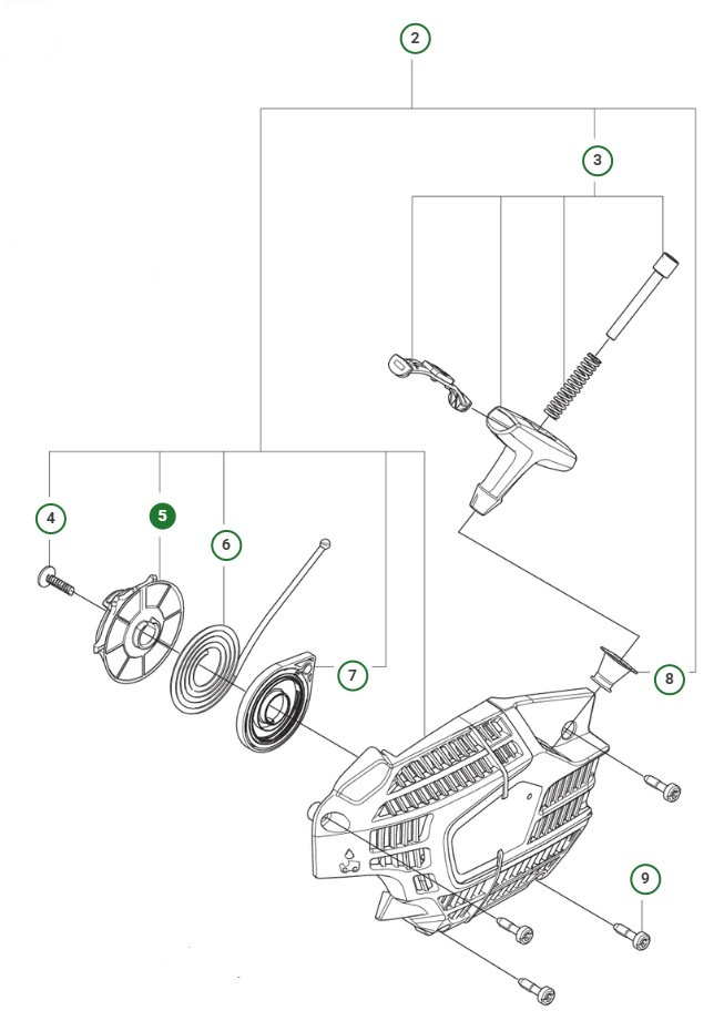 Käynnistinpyörä 39cc