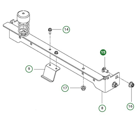 Vaunun pultti 3/8-16X3/4