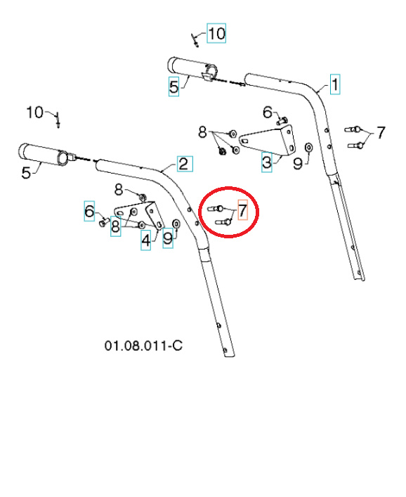 Pultti, 5/16-18X1 1/2 8747805-24