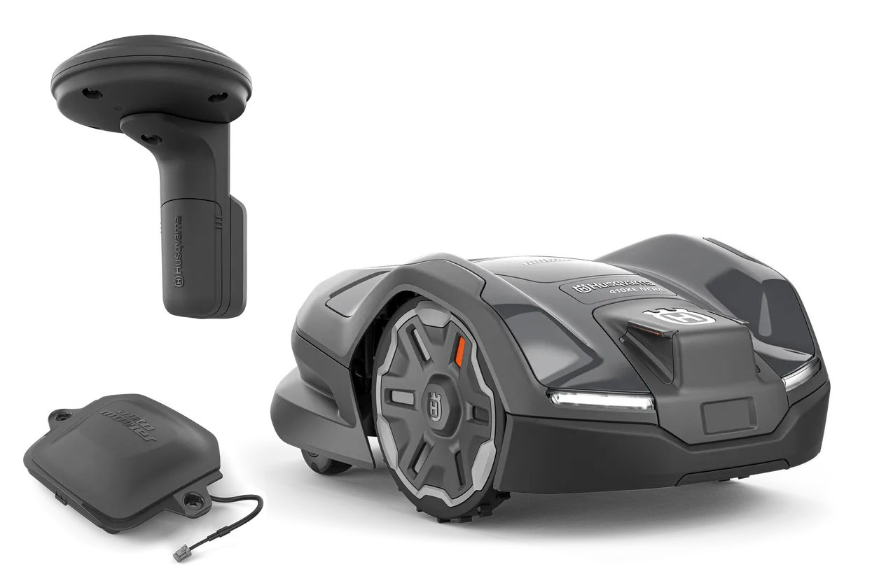 Husqvarna Automower® 410XE Nera Robottiruohonleikkuri kanssa EPOS plug-in kit