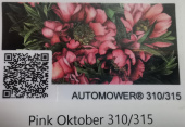 Tarrasarja mallille Automower 310/315- Pink Oktober Tarrasarja mallille Automower 310/315- Pink Oktober